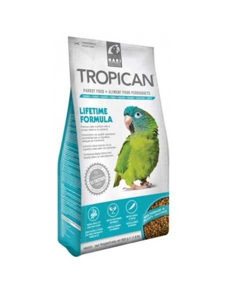 nourriture pour perroquets HAGEN TROPICAN LIFETIME FORMULA 820 GR