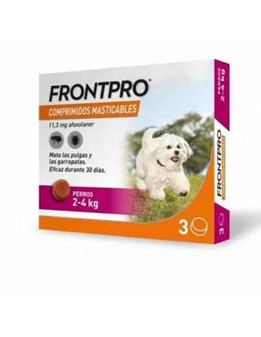 Frontpro Antiparasitic for Dogs, 3 chewable tablets 2-4 kg (s)