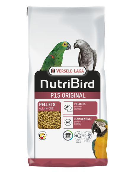 Nourriture pour perroquets taille M/L NUTRIBIRD P15 ORIGINAL 1 kg