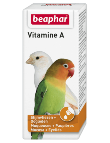 Acheter de la vitamine A pour les oiseaux beaphar liquides 20 ml