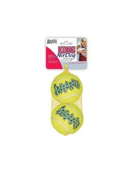 KONG Air Dog Squeakair pelota de tenis para perros