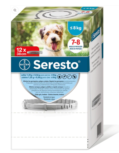 Collar Antiparasitario Seresto -8kg