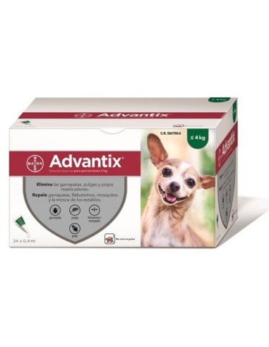 ADVANTIX 24 X 0.4 ML 0-4 KG 24 PIP