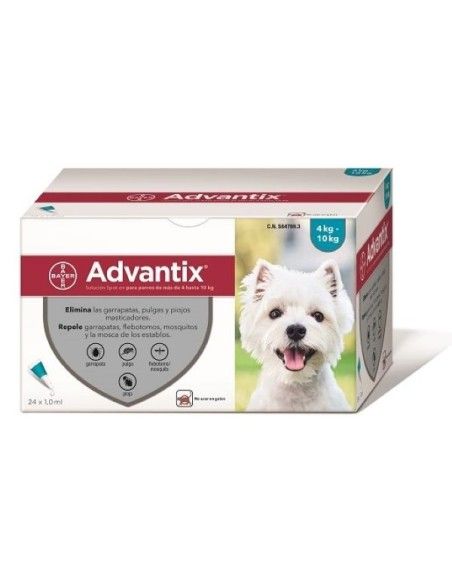 ADVANTIX 24 X 1.0 ML 4-10 KG 24 PIP