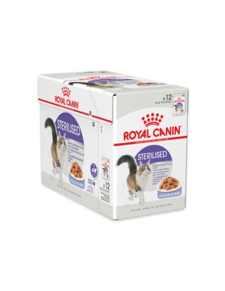 Pack 12x85 gr de Royal Canin Sterilised Jelly