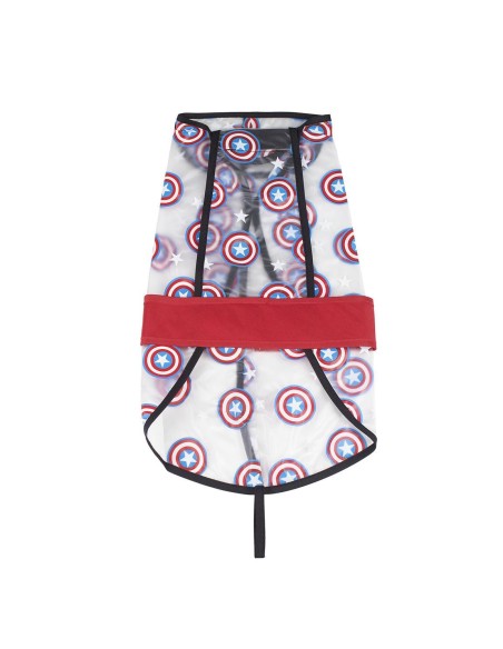 Impermeable ajustable para perros AVENGERS CAPITAN AMERICA talla XS