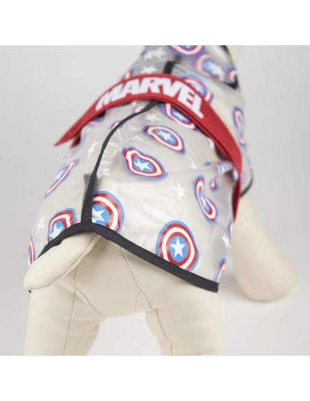 Impermeable Ajustable Para Perro Xs Avengers Capitan America