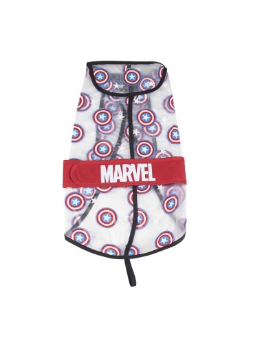 Impermeable ajustable para perros AVENGERS CAPITAN AMERICA talla M