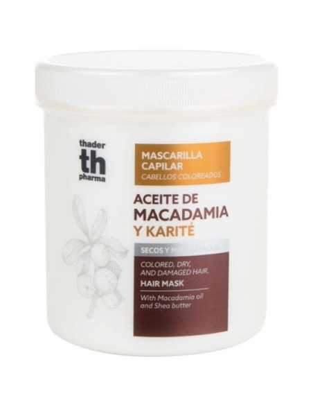 Mascarilla capilar de macadamia y karité XXL TH PHARMA 700 ml