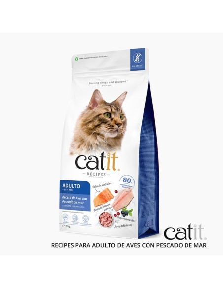 CATIT RECIPES ADULTO DE AVES CON PESCADO DE MAR