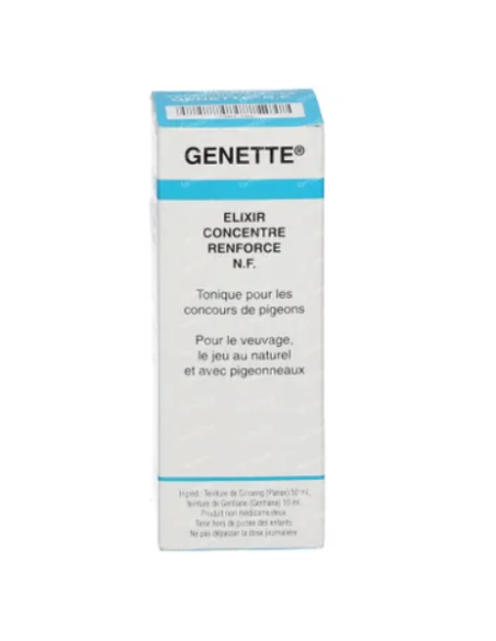 Tonico energizante GENETTE ELIXIR 60 ml para palomas