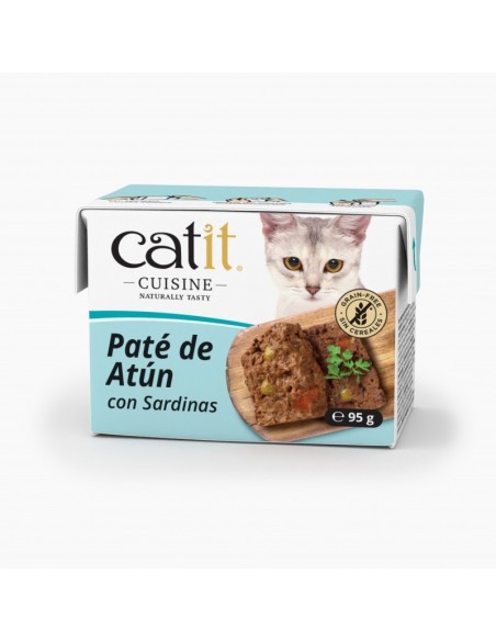 Comida Humeda para Gato CATIT Cuisine HAGEN Atun con Sardinas 95gr