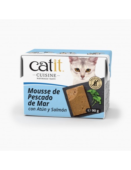 CATIT CUISINE MOUSSE DE Pescado de PESCADO DE Mar con Atún y Salmón