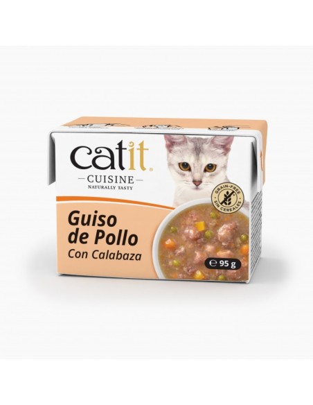 Comida Humeda para Gato CATIT Cuisine HAGEN Pollo con Calabaza 95gr