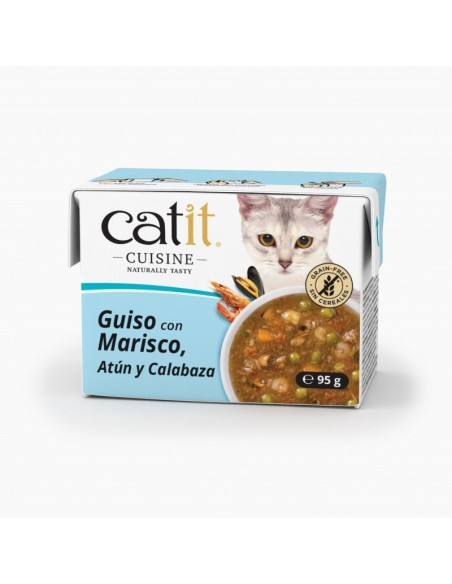 Comida Humeda para Gato CATIT Cuisine HAGEN Guiso con Marisco 95 gr