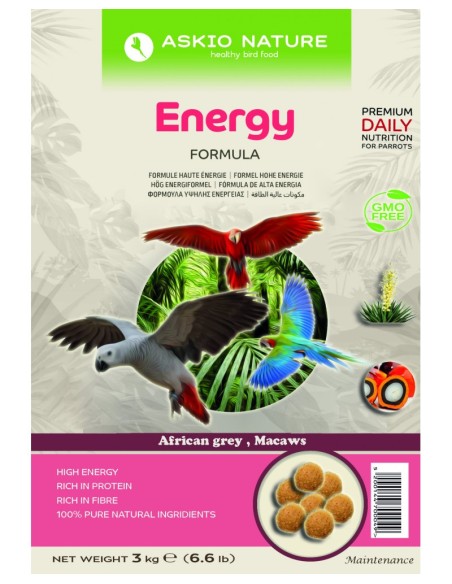 Askio Energy Guacamayos y yacos 3 kg