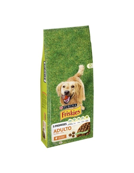 Alimento seco para perros Friskies con ave y verduras saco 15 kg