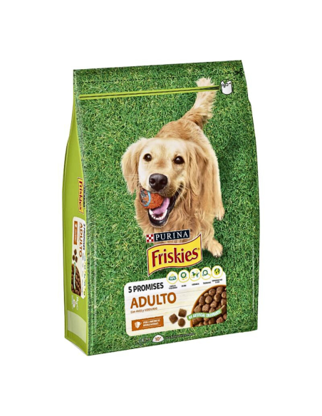 FRISKIES Nourriture pour Chiens Adultes à la Volaille et aux Légumes Sac 1,5 kg