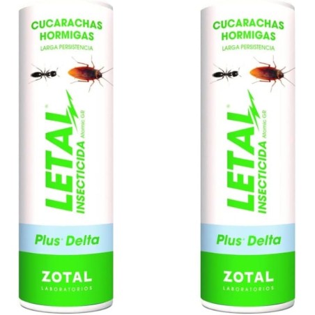 Pack 2 Insecticida microgranulado ZOTAL LETAL PLUS DELTA talquera de 375 GR