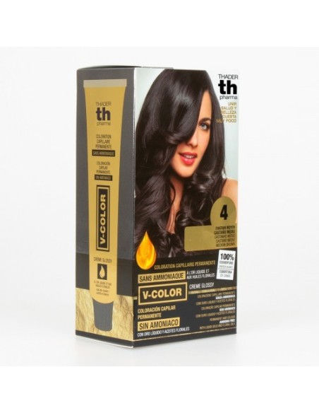 Tinte para el cabello TH PHARMA 4 CASTAÑO MEDIO