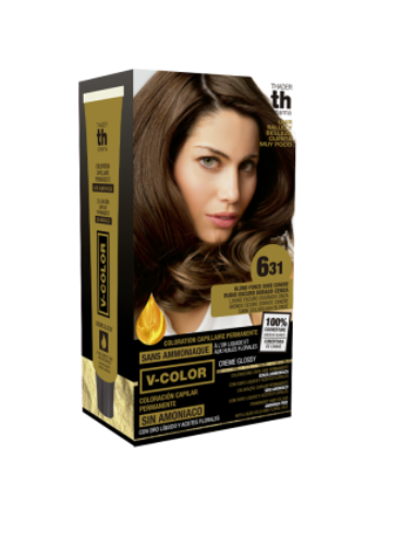 Tinte para el cabello TH PHARMA 6.31 RUBIO OSCURO CENIZA DORADO