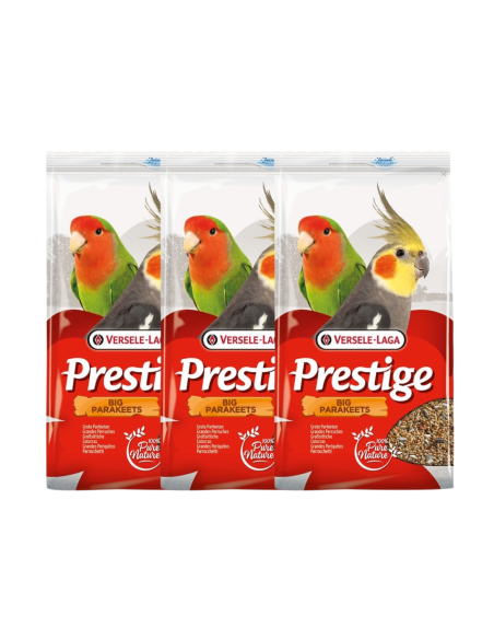 Pack 3 uds Agapornis y ninfas PRESTIGE VERSELE LAGA 1 kg (3 x 1 kg)