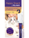 Alimento calmante FELIWAY HAPPY SNACKS 6 STICKS 15 GR para gatos