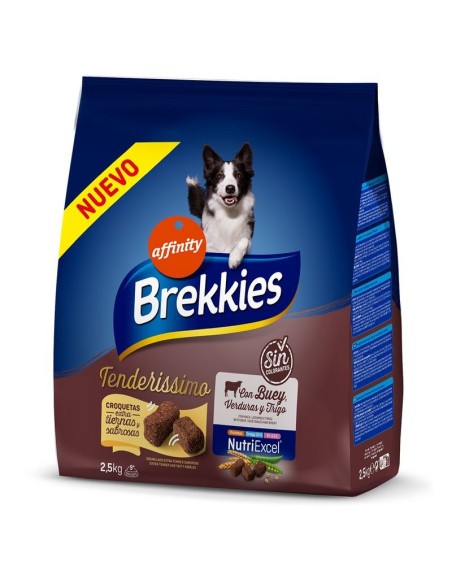 Pienso para perros BREKKIES TENDERISSIMO con buey, 2.5 kg