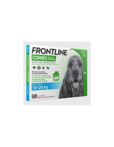 FRONTLINE COMBO PERROS 10-20 KG 3 PIPETAS