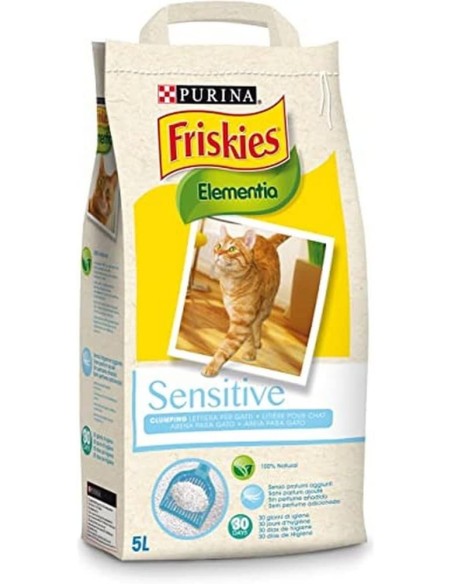 Arena Aglomerante FRISKIES ELEMENTIA SENSITIVE, para Gato, 4kg