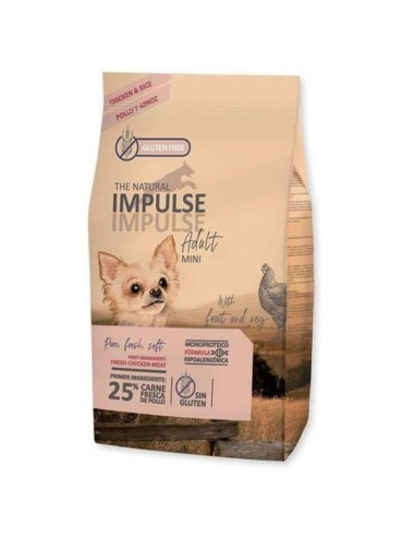 NATURAL IMPULSE Dog Mini Adult Pienso para Perros Pequeños (Pollo) - 3Kg