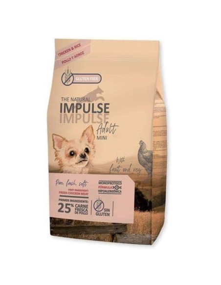 NATURAL IMPULSE Dog Mini Adult Pienso para Perros Pequeños (Pollo) - 3Kg