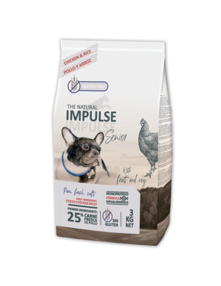 THE NATURAL IMPULSE DOG SENIOR 3 KG