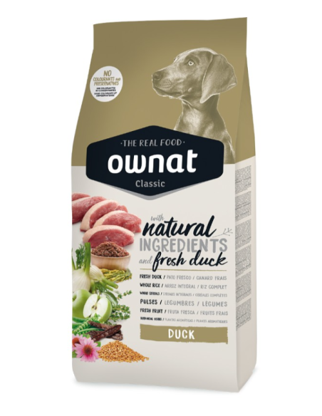 OWNAT Perro CLASSIC PATO 4 kg