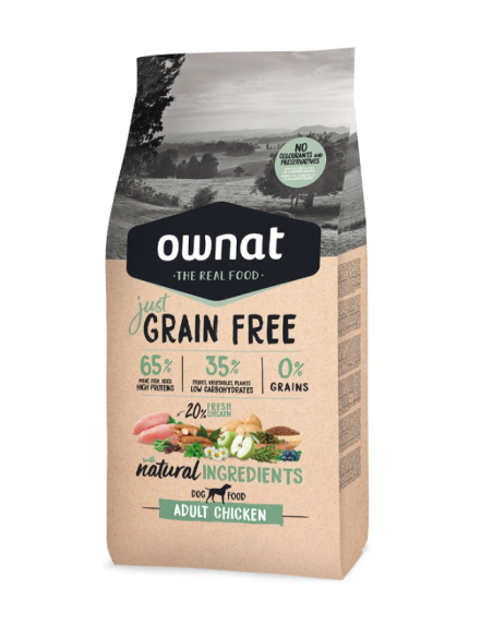 OWNAT GRAIN FREE ADULTO POLLO 14 kg