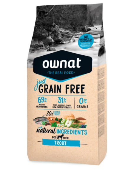 OWNAT GRAIN FREE TRUCHA 3 kg