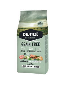 OWNAT PRIME GRAIN FREE POLLO Y PAVO 3 KG