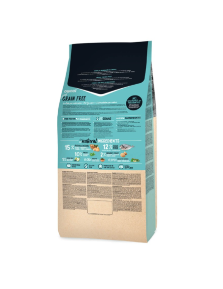 OWNAT Gato GRAIN FREE JUST STERILIZED PESCADO 8 kg