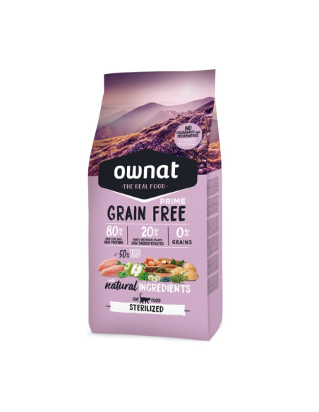 OWNAT GRAIN FREE STERILISED 8 kg Pienso para gato