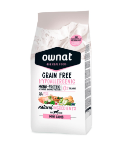 Pienso para perro HYPO OWNAT GRAIN FREE MINI LAMB 1 kg