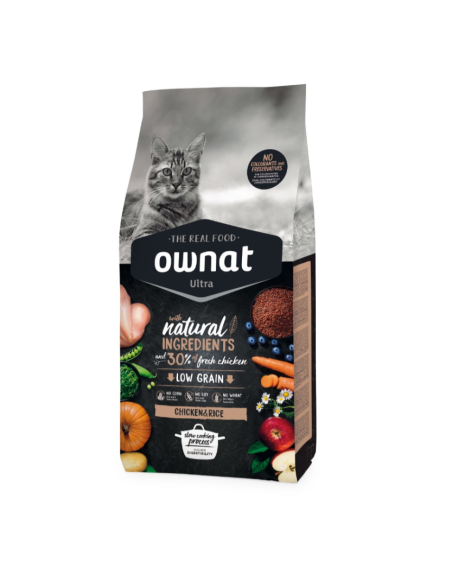 OWNAT Gato ULTRA SUPERPREMIUM POLLO y ARROZ 1,5 KG