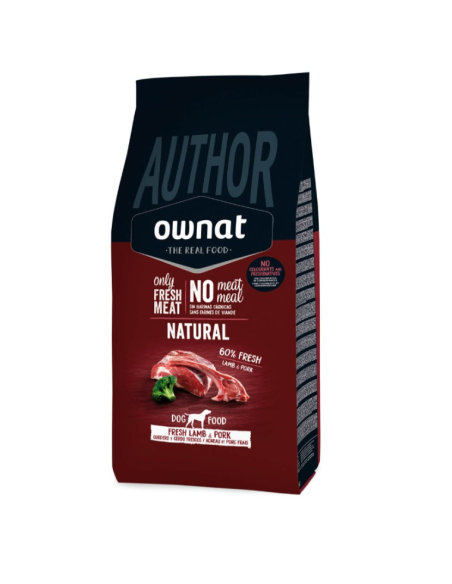 OWNAT Perro AUTHOR CORDERO Y CERDO FRESCO 3 kg