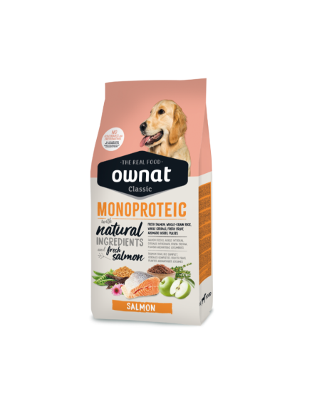 pienso para perro OWNAT CLASSIC MONOPROTÉICO SALMON 12 KG