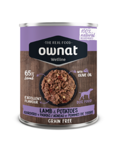 OWNAT WETLINE para perro, con cordero con patatas 12x395 gr