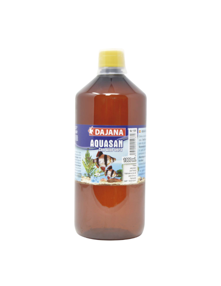 Acondicionador Anticloro y Cloramina Aquasan con Aloe Vera para Peces - Dajana 1L.