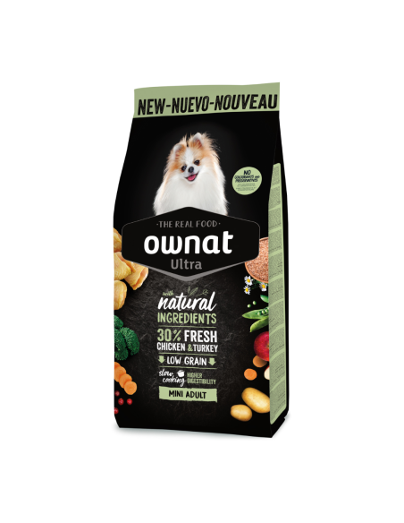 Ownat Ultra Mini Adult - Pienso Completo para Perros Adultos de Razas Pequeñas 400g