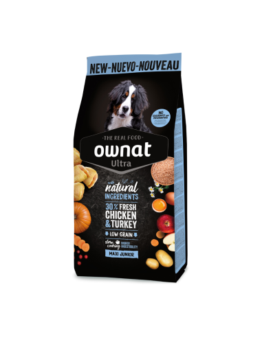 Ownat Ultra Maxi Junior - Pienso Completo para Cachorros de Razas Grandes 3 kg