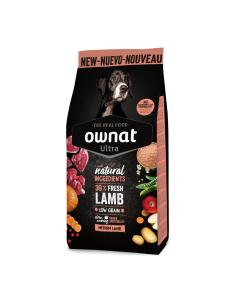 Ownat Ultra Medium Lamb & Rice - Pienso para Perros Adultos de Razas Medianas 14kg