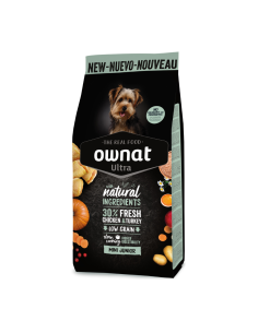 Ownat Ultra Mini Junior - Pienso Completo para Cachorros de Razas Pequeñas 3kg