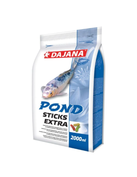 Alimentos para peces de estanque STICKS EXTRA de DAJANA 2 Litros: Nutrición Esencial Peces agua fria